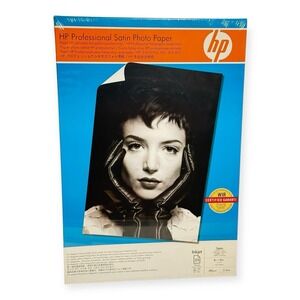 NOS 2007 HP Q8839A Satin Photo Paper 13x19 25 Sheets | Professional Inkjet